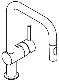 GROHE 32322DL2 - Mosogató csaptelep A, bronz kivitel