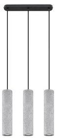 Sollux SL.0655 - LUVO 3xGU10/40W/230V beton/fekete függeszték