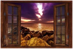 Poszterek 60x40 Lila ég Tenger