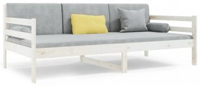fehér tömör fenyőfa kanapéágy matrac nélkül 90 x 190 cm