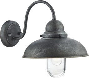 DAR LIGHTING DYN0737 DYNAMO Klasszikus Kültéri Fali Lámpa Átlátszó, Szürke E14 IP44