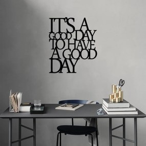 Good Day fekete fali dekoráció - Wallity