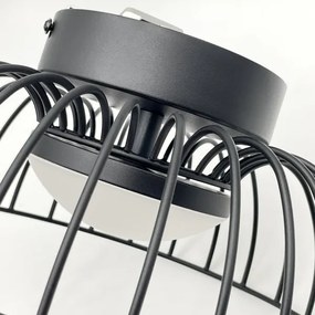 BETSY LED mennyezeti lámpa, 12W/230V, Ø 25 cm, fekete