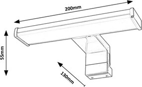 Rabalux 75039 - LED fürdőszobai tükörmegvilágítás LEVON LED/4W/230V IP44