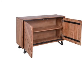 Natúr színű akácfa szekrény 120x78x40 cm Ambala – Interia Home &amp; Living