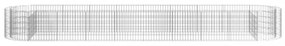 horganyzott vas gabion magaságyás 500x100x50 cm
