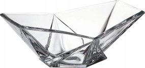 Bohemia Origami Saláta tálaló Üveg Snack Tál 33 cm Kristály