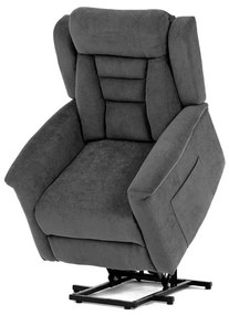 Relax fotel elektromos kábelvezérléssel, szürke szövetkárpittal. TV-7072 GREY2