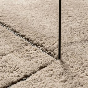 HUARTE homokszínű rövid szálú puha és mosható szőnyeg 200x280cm