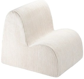 Krémszínű kordbársony gyerek fotel Cloud – Wigiwama