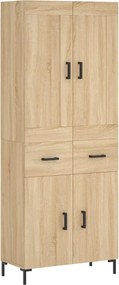 vidaXL sonoma tölgy szerelt fa magasszekrény 69,5 x 34 x 180 cm