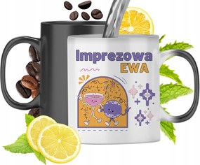 Varázsbögre Évának Fekete Matt Nyomtatott Képpel 330ml