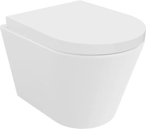 Mexen Rico perem nélküli WC-csésze lassan záródó, kemény duroplast, fényes fehér - 30720200