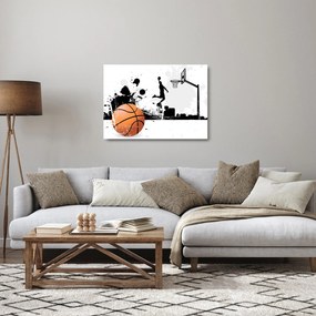 Kép - Kosárlabdázó (üvegen) (70x50 cm)