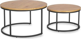 Dohányzóasztal szett DELIA MAX tölgy arany