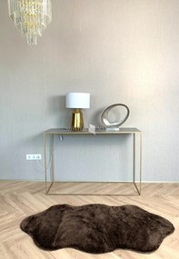 Vajpuha ovális shaggy sebano Barna (Brown) 80x150