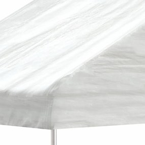 vidaXL fehér polietilén pavilon tetővel 11,15 x 2,28 x 2,69 m