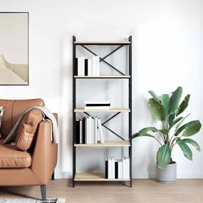 Könyvszekrény sonoma tölgy 60 x 30 x 153 cm Faanyag