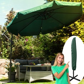 Kerti napernyő állvánnyal - sötétzöld