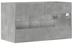 betonszürke szerelt fa mosdószekrény 80 x 38,5 x 46 cm