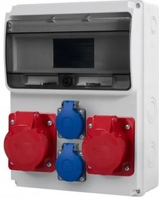Ulisse kapcsolószekrény 11M 2x16A/5P, 2x230V IP54
