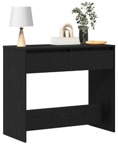 fekete tölgyszínű szerelt fa dohányzóasztal 89x41x76,5 cm