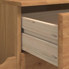 előszobai tárolópad ASKIM&quot; Mézbarna 100x39x62 cm Tömör fenyő&quot;