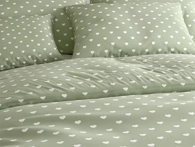 Pamut ágyneműhuzat SAGHEARTS POLY zöld Ágyneműhuzat mérete: 70 x 90 cm | 140 x 220 cm