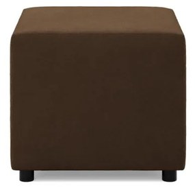 Zeus puff, szövet anyag, 50x50, barna