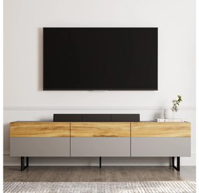 TV asztal/szekrény Sajn (szürke tölgy). Akció -18%. 1107723