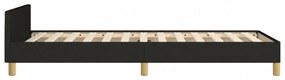 sötéts szövet ágykeret fejtámlával 80 x 200 cm