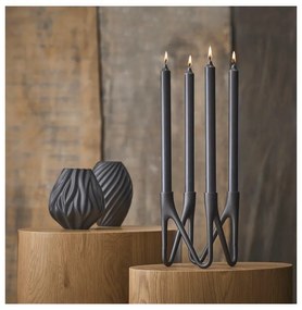 River fekete porcelán váza, magasság 16 cm - Morsø