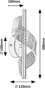Rabalux 71415 - LED fali lámpatest ZOFRAEL LED/6W/230V 3000K