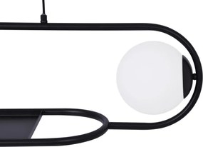 KAJA K-4961 FINESTRA Fekete Színű Függeszték 2xE27 15W IP20