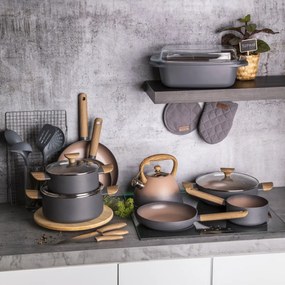 Valdinox Morgan 26 cm-es sekély serpenyő fedéllel,3,4 l
