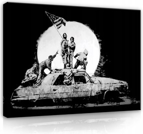 Vászonkép Banksy Modern Vászon Nagy Előszoba Fürdőszoba Nagy 100x70