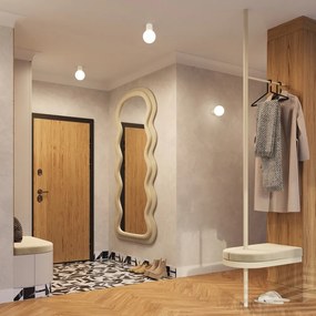 Krémszínű fali lámpa ø 12 cm Orbital – Sollux