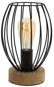 Spot-Light DO84449174 - GUNNAR asztali lámpa 1xE27/25W/230V tölgy