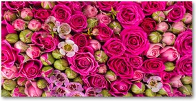 Üvegpanel konyhába Rózsa 120x60 cm Ragasztó