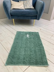Textil tűrkiz (turquoise) fürdőszobai szőnyeg 50x80 cm