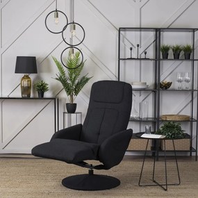 Modern Fotel Fekete Szövet Kárpittal. TONY