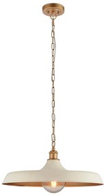 Endon 99999 - Láncos csillár SABIAN 1xE27/10W/230V krémszínű/arany