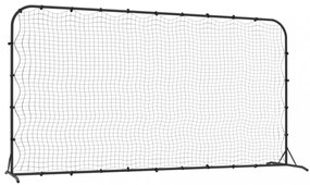 Fekete HDPE foci-visszapattanó háló 366 x 90 x 183 cm
