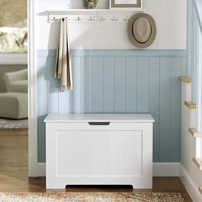 Tárolópad GRETA, 76x48x40 cm, fehér Vasagle