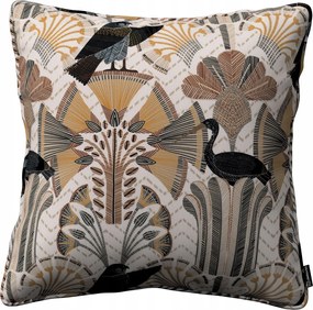 Párnahuzat 45x45 absztrakt bézs-barna mintás