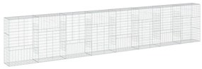 horganyzott vas gabion kosár fedéllel 800 x 50 x 150 cm