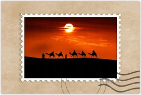 Poszterek 120x80 Karaván naplemente