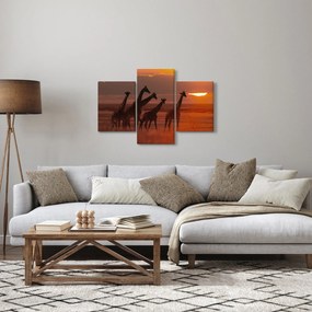 Kép - Zsiráfok az afrikai szavannán (90x60 cm)