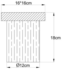 Globo 15915-1 - UNDERWOOD mennyezeti lámpa 1xE27/40W/230V 16x18 cm