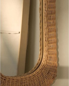 Fali tükör rattan kerettel 38x59 cm Zilna – Kave Home